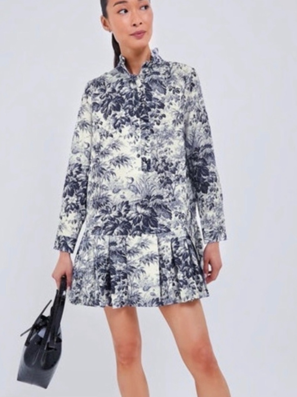Tuckernuck Navy Blue Toile Tate Dress